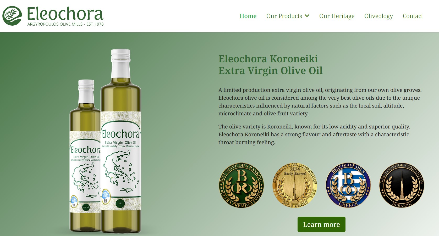 Eleochora Launches Premium Olive Oil eshop